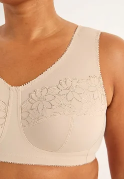 2-Pack|Undertøj-Cellbes of Sweden Soft BH med broderi Lily 2-pack Sort + Beige