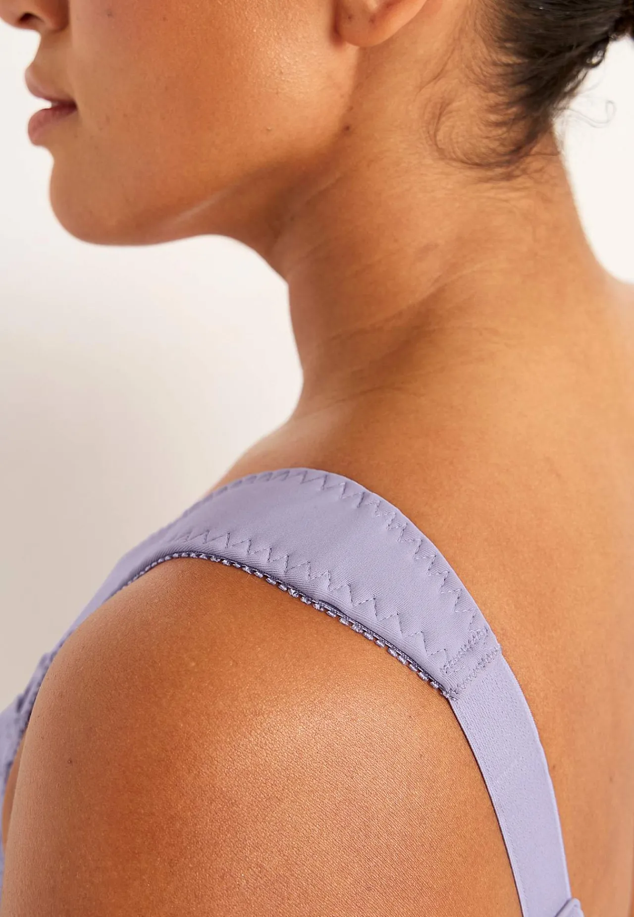 2-Pack|Undertøj- Soft BH med broderi Lily 2-pack Lilla + Hvid
