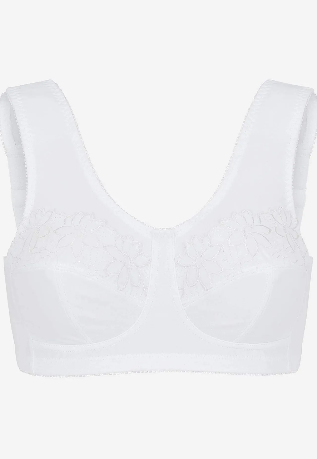 2-Pack|Undertøj- Soft BH med broderi Lily 2-pack Lilla + Hvid