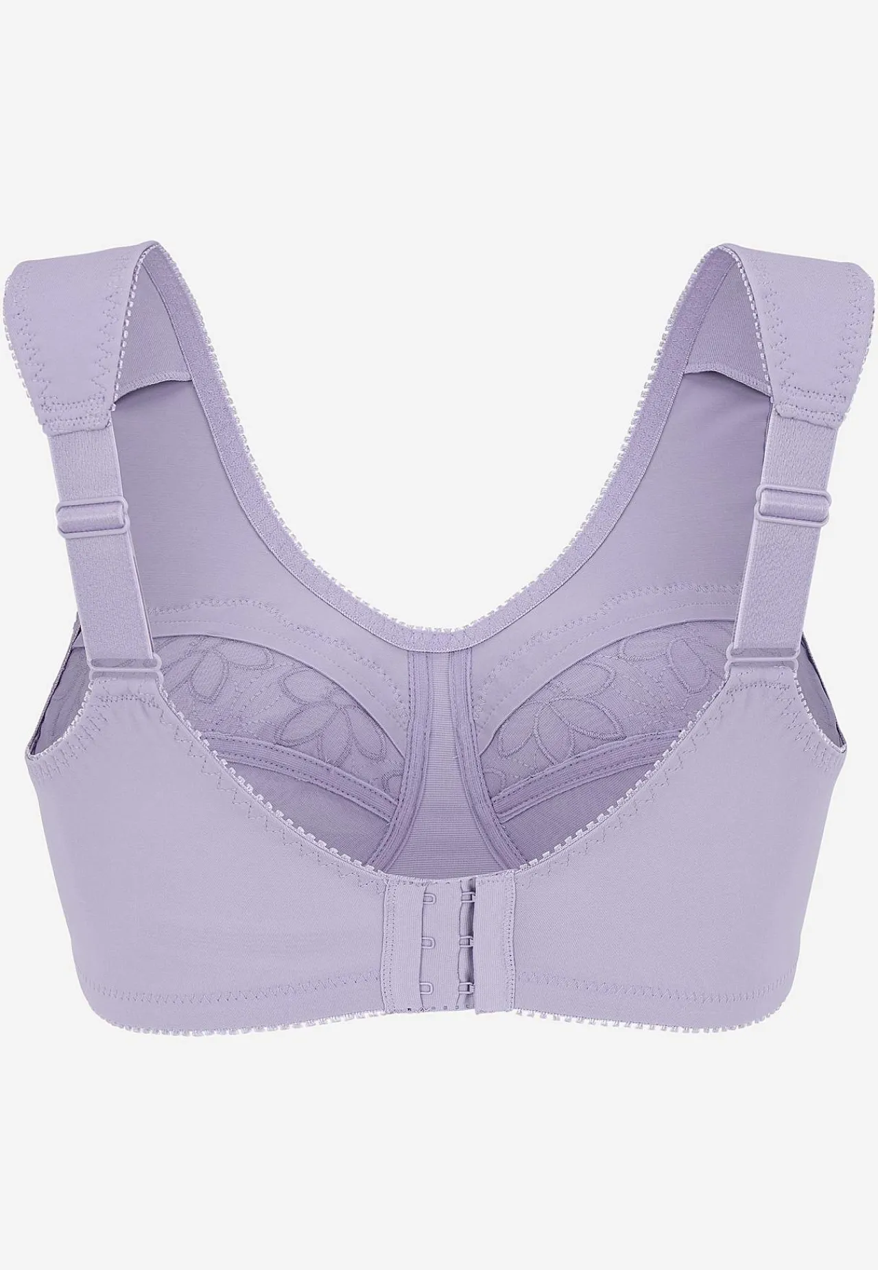 2-Pack|Undertøj- Soft BH med broderi Lily 2-pack Lilla + Hvid