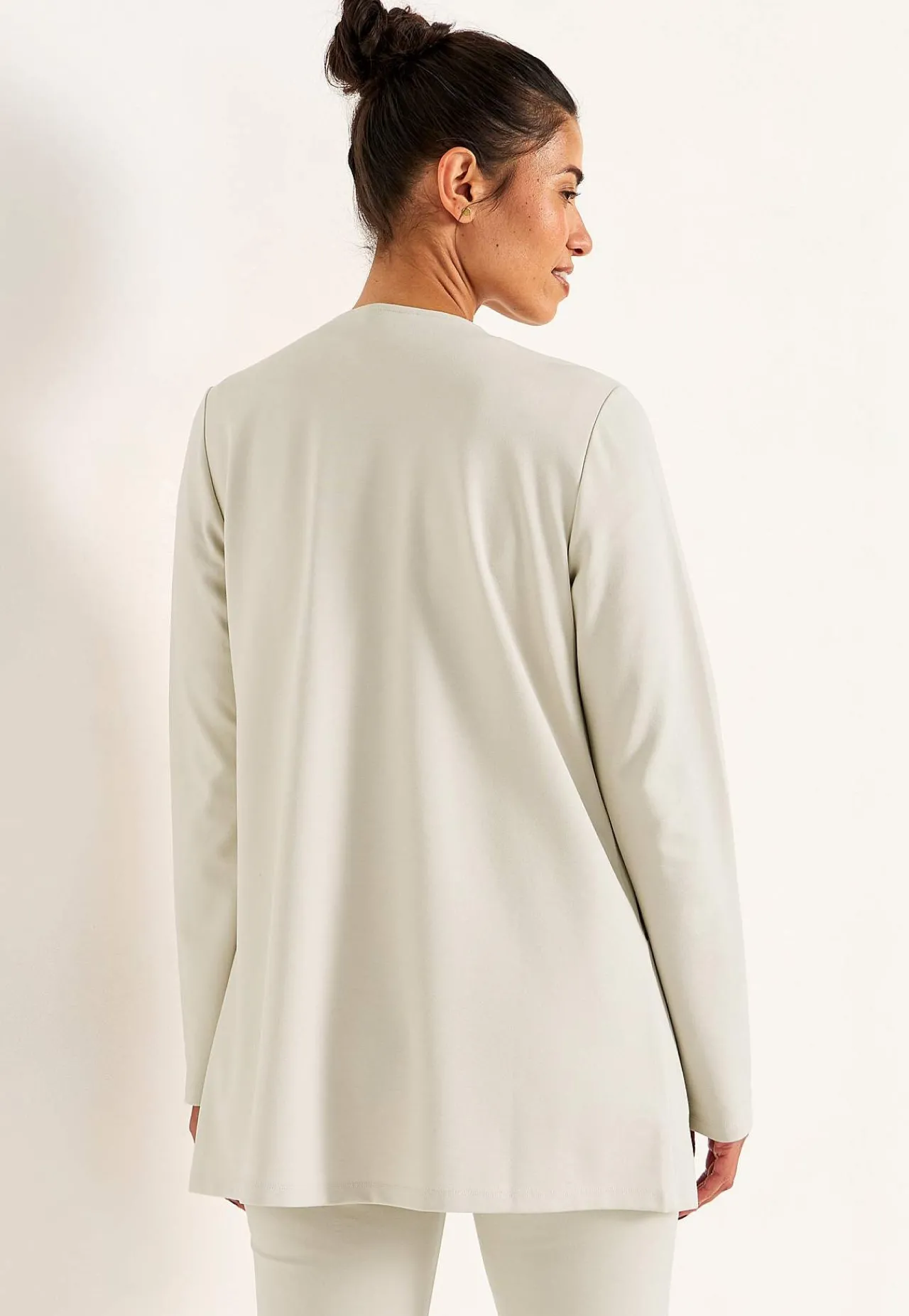 Jakker Og Blazere|Cardiganer-Cellbes of Sweden Stilren habitjakke i Punto di Roma jersey Lisa Beige