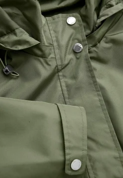 Forårsjakker|Parkacoats- Stilren parka Kakigrøn