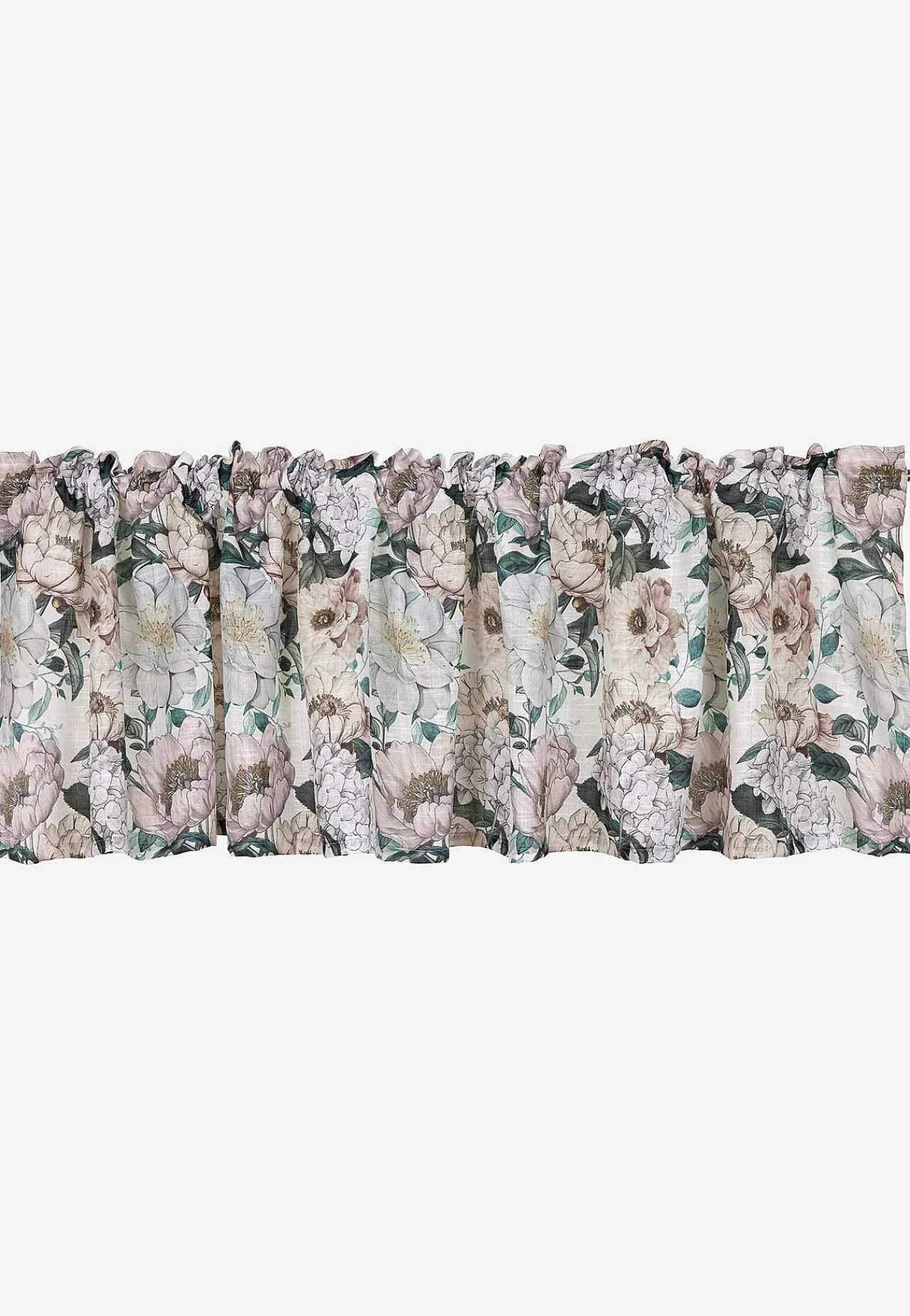 Gardinkapper- Storblomstret multibåndskappe Offwhite / Blomstret