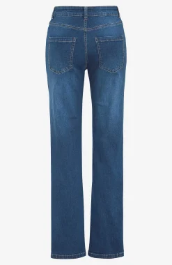 Ankeljeans|Flere Længder-Cellbes of Sweden Stretchjeans med lige ben - tre længder Linnea Mellemblå / Denim
