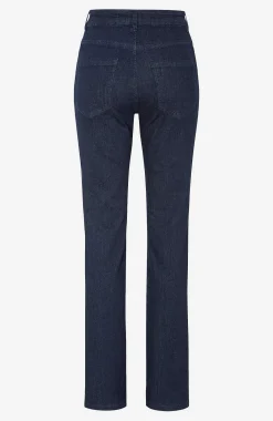 Ankeljeans|Flere Længder-Cellbes of Sweden Stretchjeans med lige ben - tre længder Linnea Mørk denim / Ikke vasket