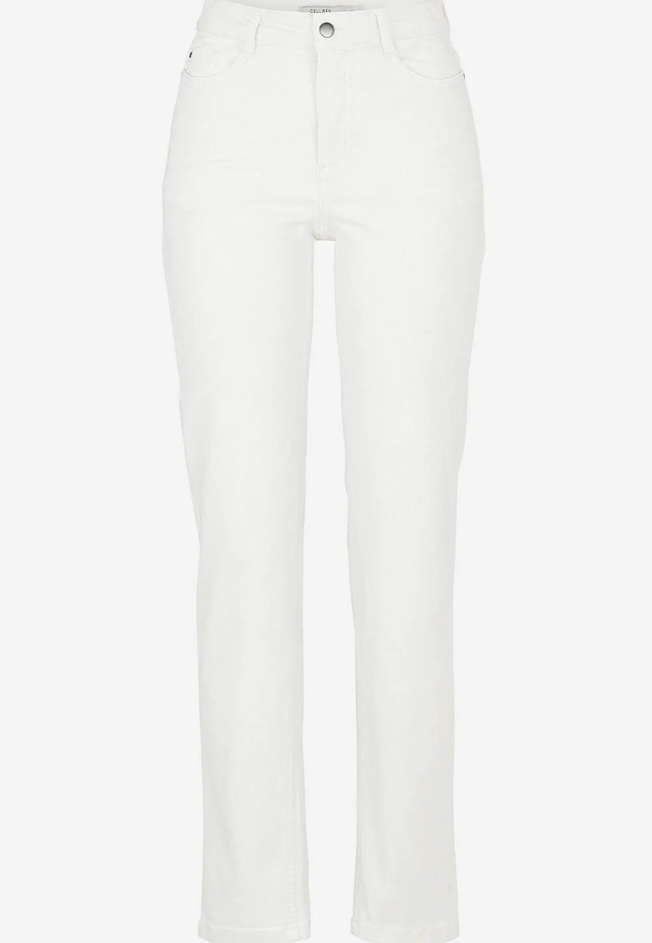 Ankeljeans|Flere Længder-Cellbes of Sweden Stretchjeans med lige ben - tre længder Linnea Hvid denim