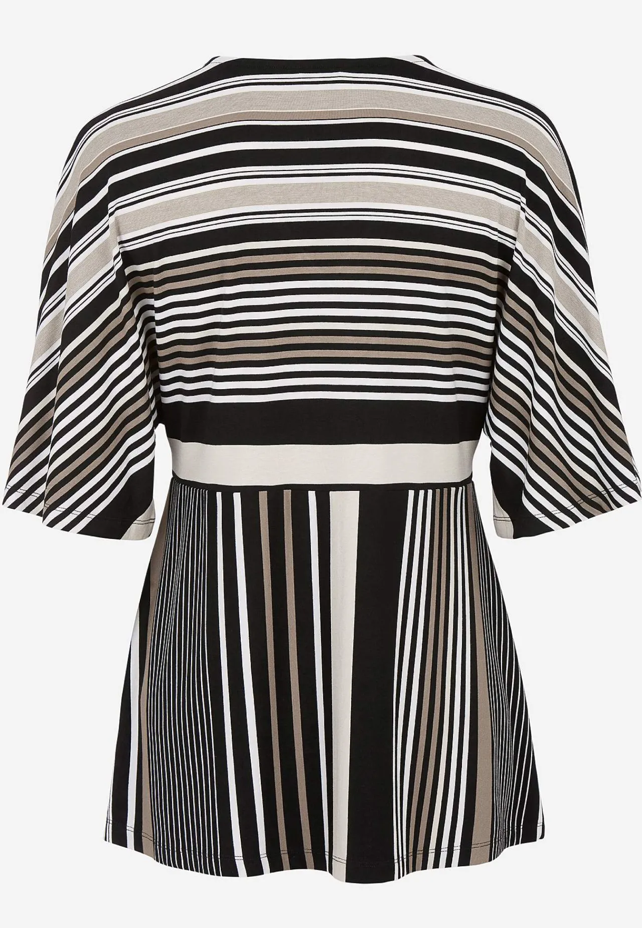 Mønstrede|Toppe-Cellbes of Sweden Stribet jerseytop Sort / Stribet