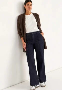 Cardiganer|Cardiganer- Strikket, åben cardigan Brun