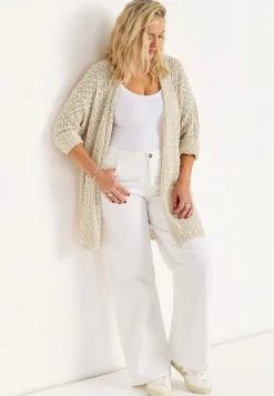 Cardiganer|Cardiganer-Cellbes of Sweden Strikket cardigan med hulmønster | Cellbes