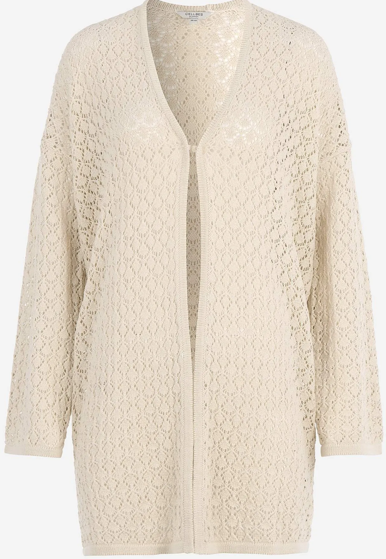Cardiganer|Cardiganer-Cellbes of Sweden Strikket cardigan med hulmønster | Cellbes