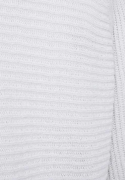 Cardiganer|Cardiganer-Freequent Strikket cardigan med trekvartærme Hvid