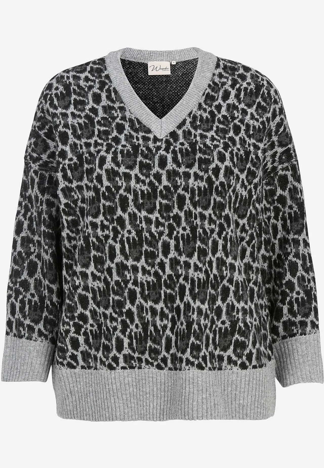 Trøjer|Striktrøjer-Wasabiconcept Strikket, leopard trøje Leopard / Mønstret
