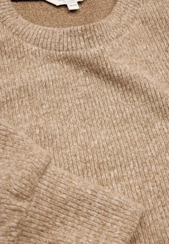 Strikkjoler|Kjoler-Cellbes of Sweden Superblød kjole med lommer Beata Camel beige melange
