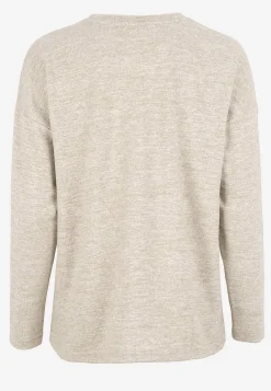 Toppe|Matchende Sæt-Cellbes of Sweden Superblød, langærmet jerseytop Beige / Meleret