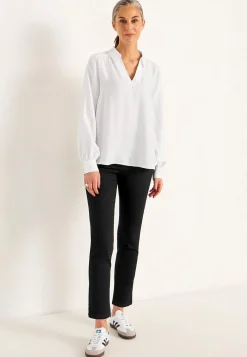 Forårsbukser|Høj Talje- Superkomfortable ankeljeans i denim Elin Sort / Denim