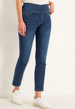 Forårsbukser|Høj Talje-Cellbes of Sweden Superkomfortable ankeljeans i denim Elin Mellemblå / Denim