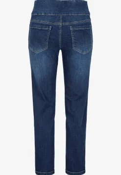 Forårsbukser|Høj Talje-Cellbes of Sweden Superkomfortable ankeljeans i denim Elin Mellemblå / Denim