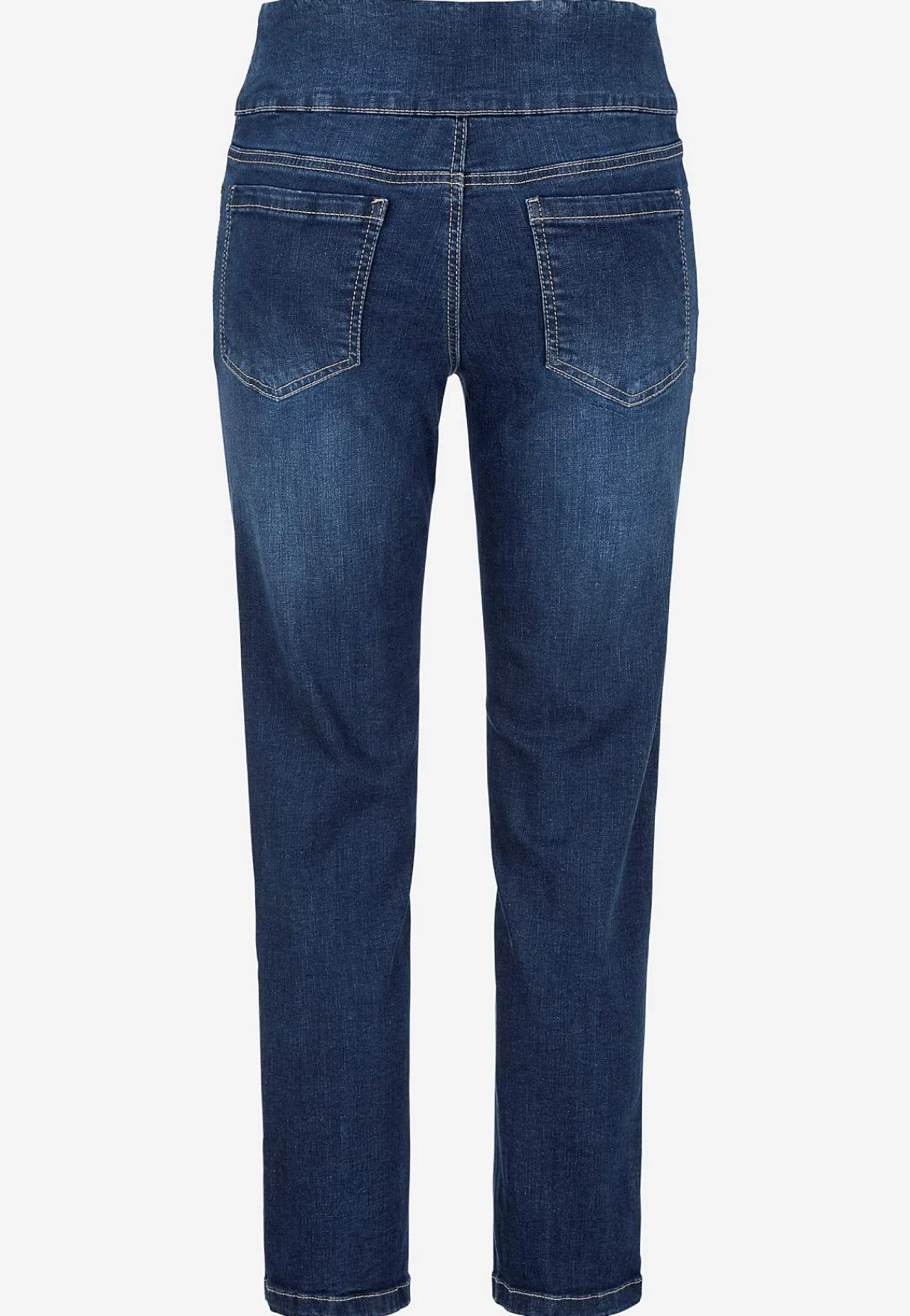 Forårsbukser|Høj Talje-Cellbes of Sweden Superkomfortable ankeljeans i denim Elin Mellemblå / Denim