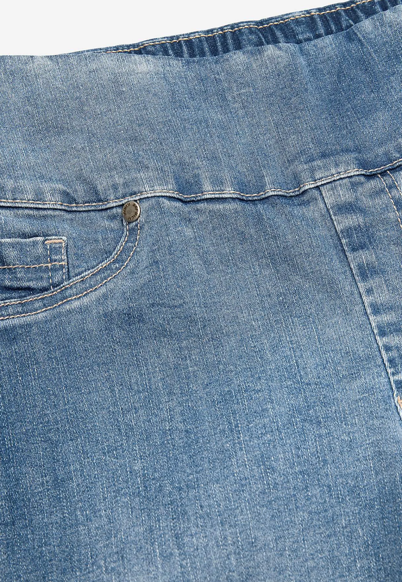 Forårsbukser|Høj Talje-Cellbes of Sweden Superkomfortable ankeljeans i denim Elin Lyseblå denim