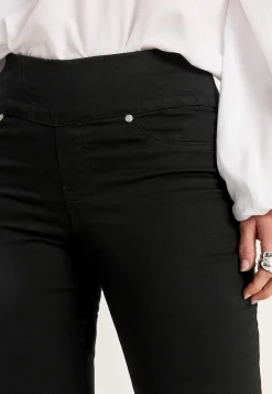 Forårsbukser|Capribukser- Superkomfortable caprijeggings i denim Elin Sort / Denim