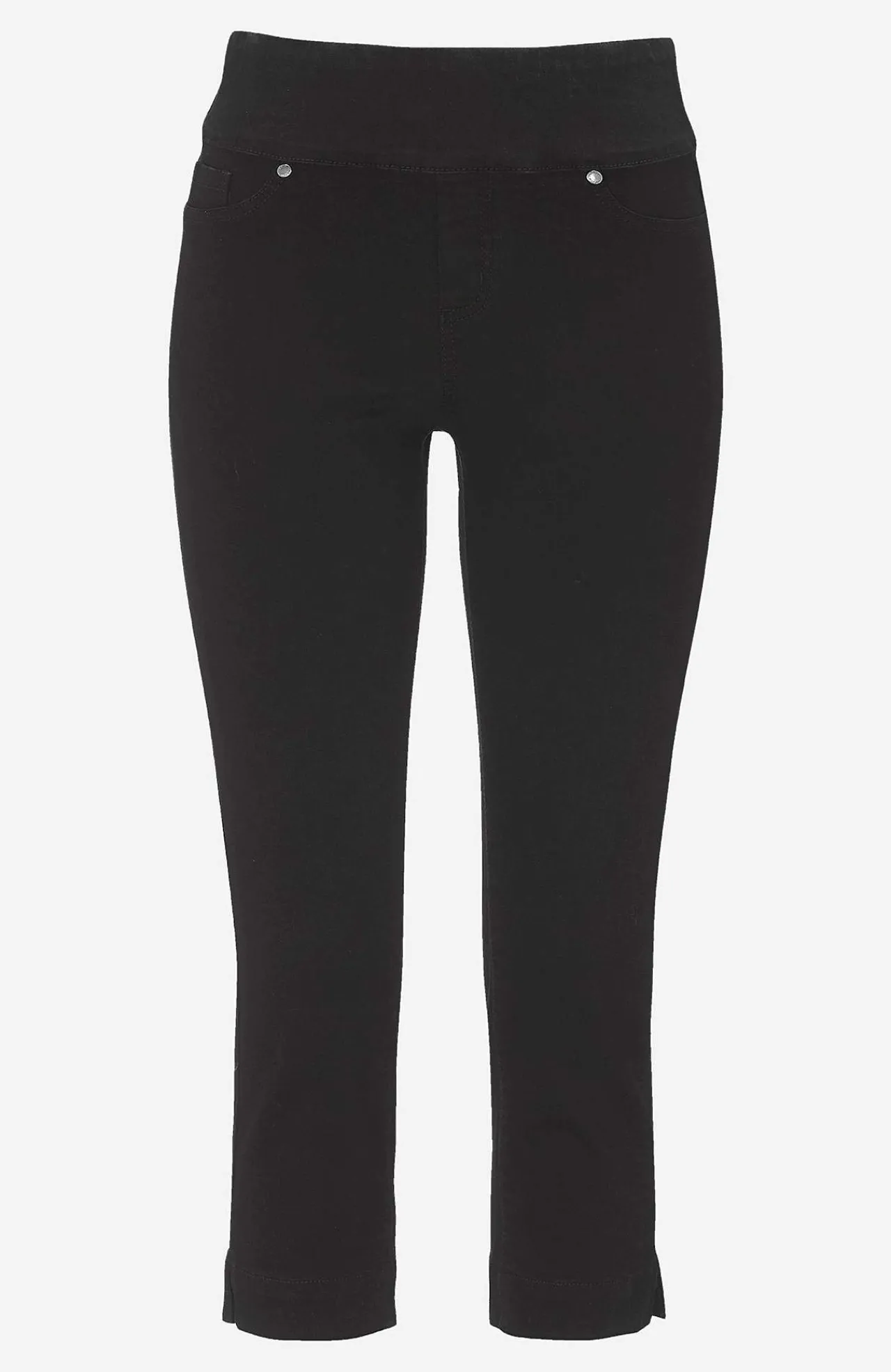 Forårsbukser|Capribukser- Superkomfortable caprijeggings i denim Elin Sort / Denim