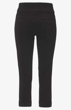 Forårsbukser|Capribukser- Superkomfortable caprijeggings i denim Elin Sort / Denim