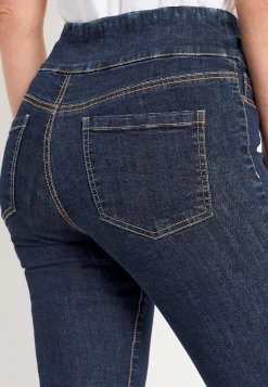 Forårsbukser|Capribukser-Cellbes of Sweden Superkomfortable caprijeggings i denim Elin Mørkeblå / Denim