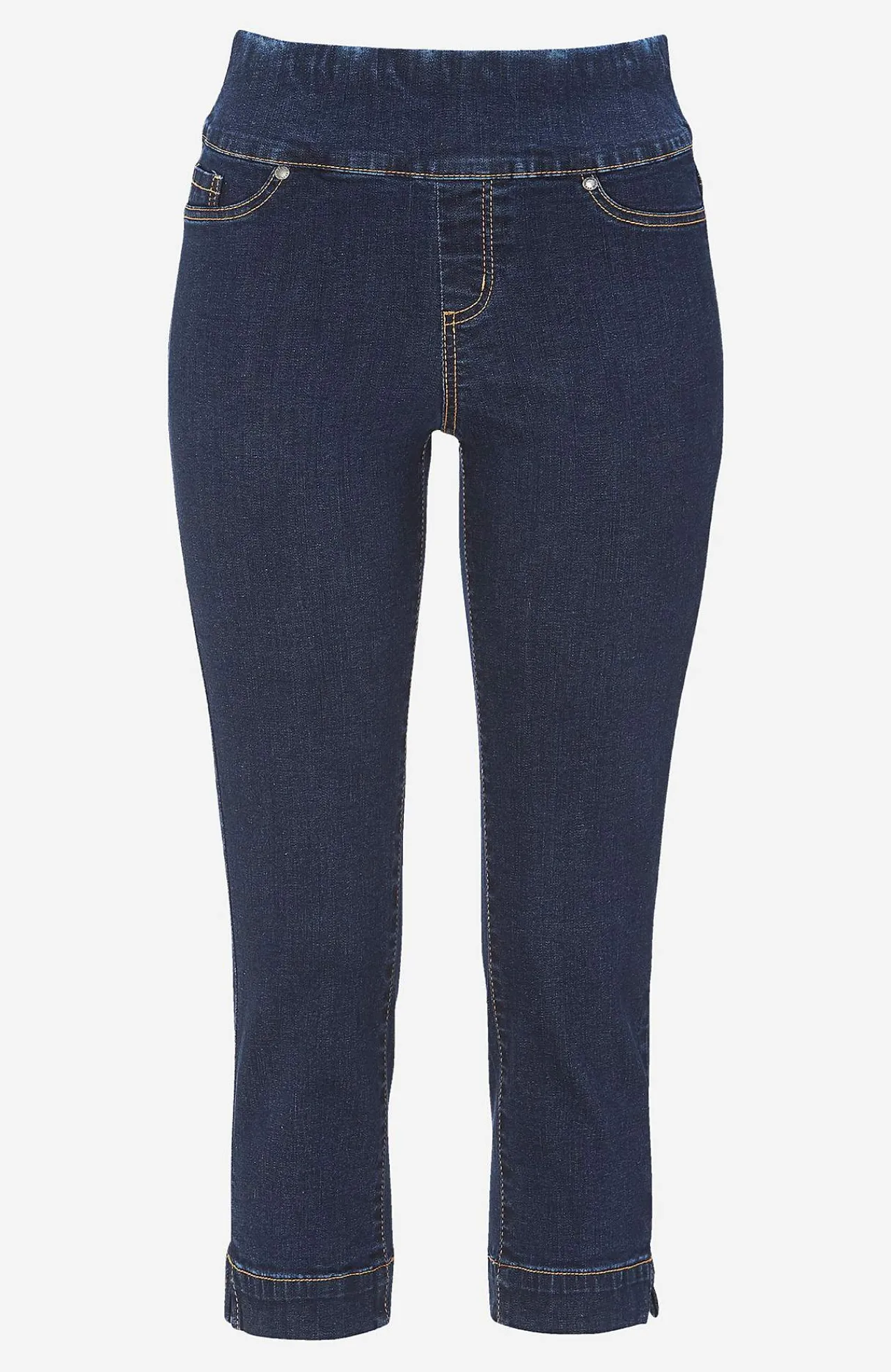 Forårsbukser|Capribukser-Cellbes of Sweden Superkomfortable caprijeggings i denim Elin Mørkeblå / Denim