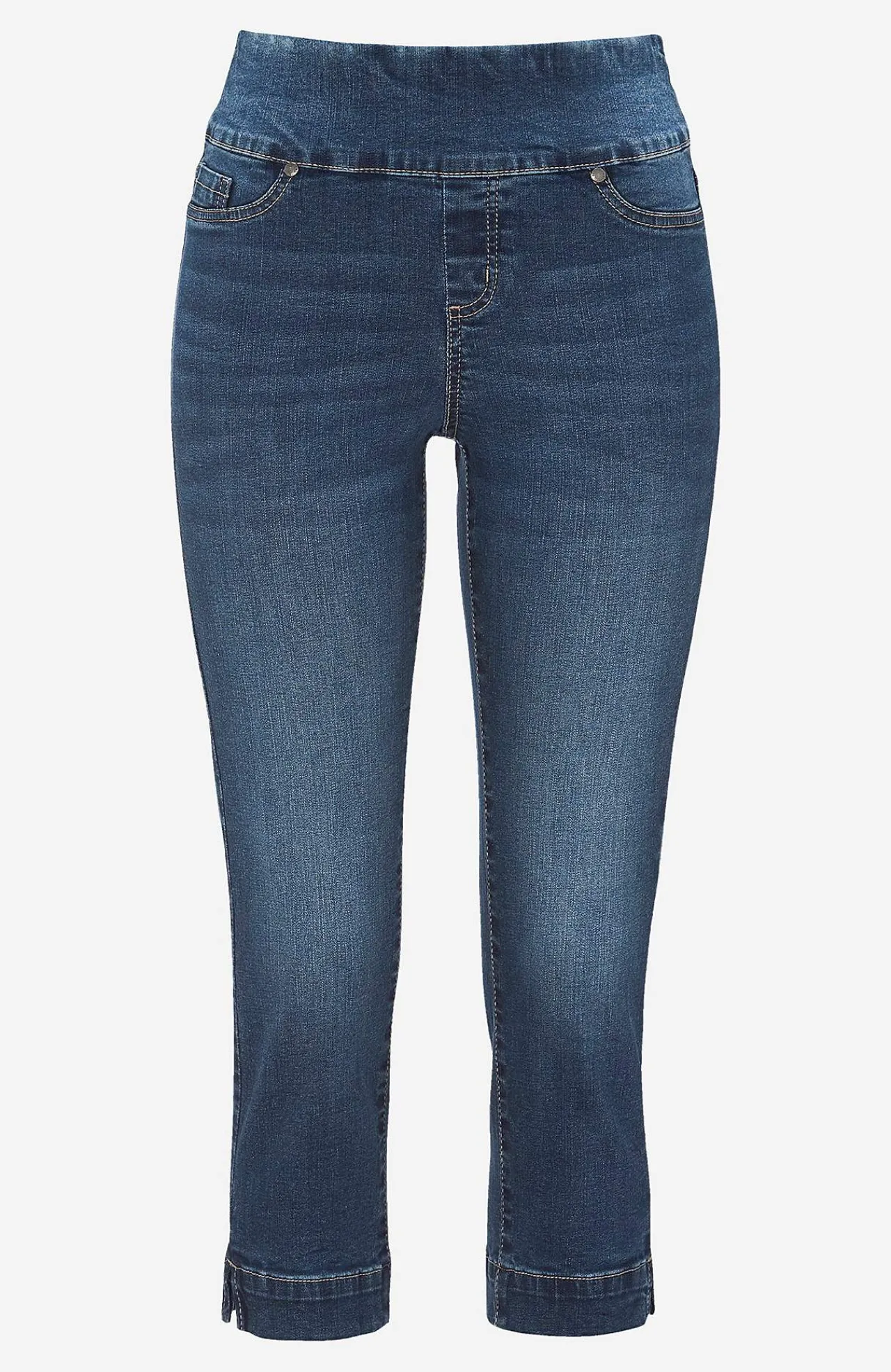 Forårsbukser|Capribukser-Cellbes of Sweden Superkomfortable caprijeggings i denim Elin Mellemblå / Denim