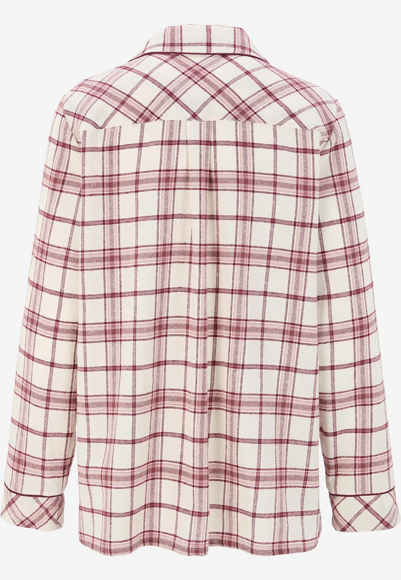 Undertøj|Nat- Og Hyggetøj-Cellbes of Sweden Ternet pyjamas i flonel Beige/Lyserød/Ternet
