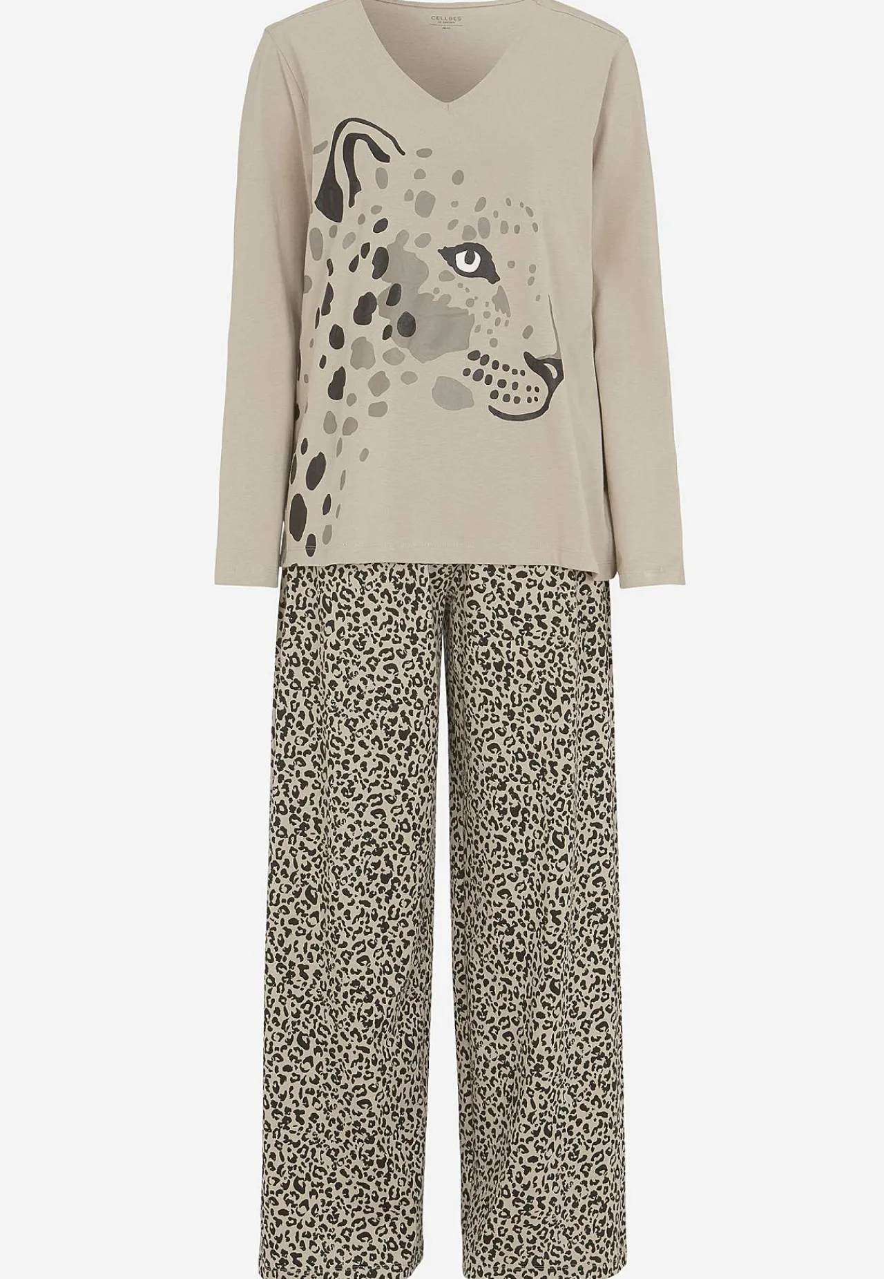 Undertøj|Nat- Og Hyggetøj-Cellbes of Sweden To-delt pyjamas Beige / Leopard