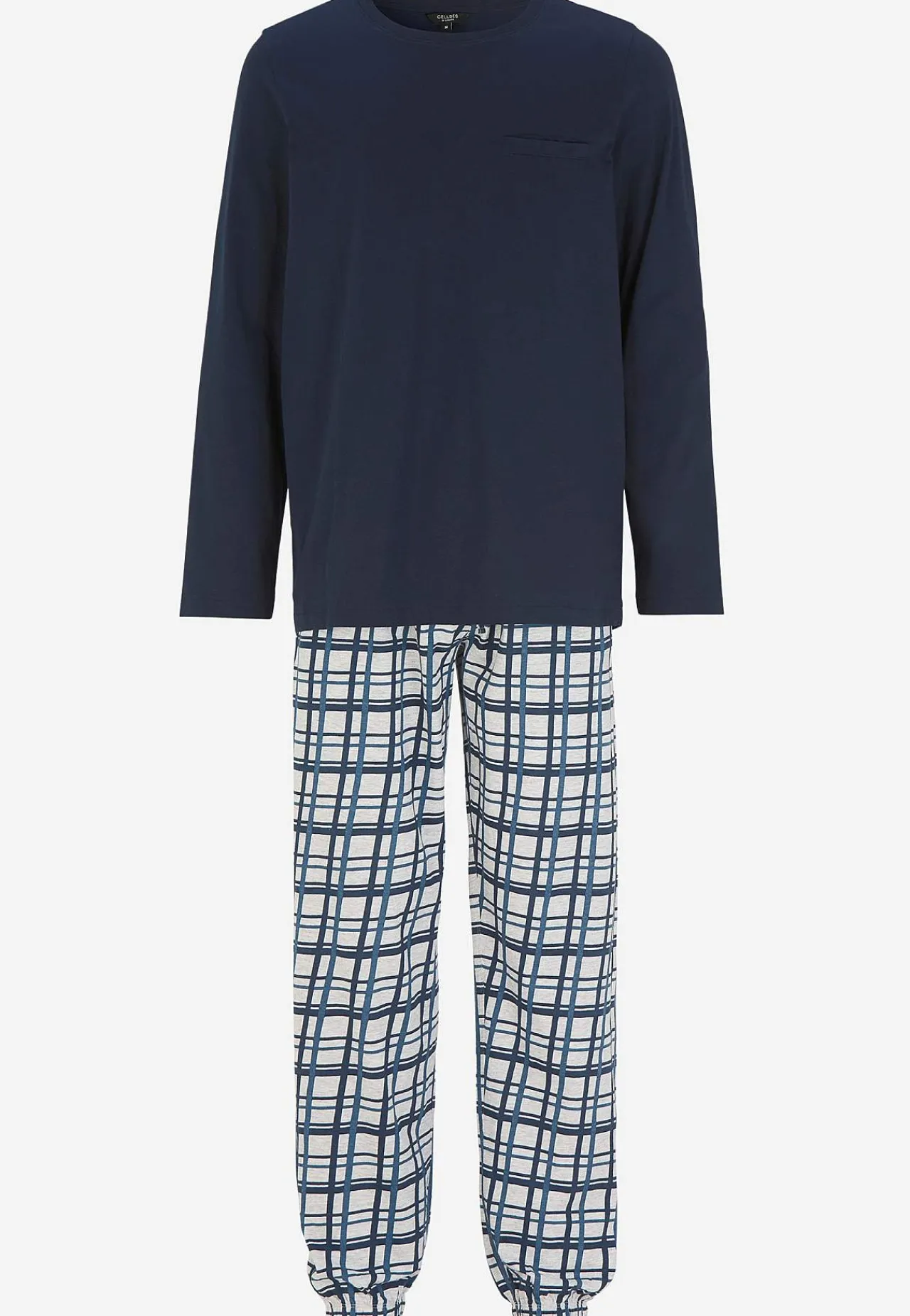 Pyjamas- To-delt pyjamas Blå / Ternet