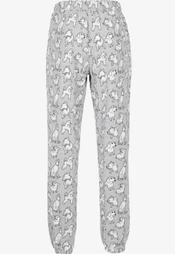 Undertøj|Nat- Og Hyggetøj- To-delt pyjamas Gråmeleret