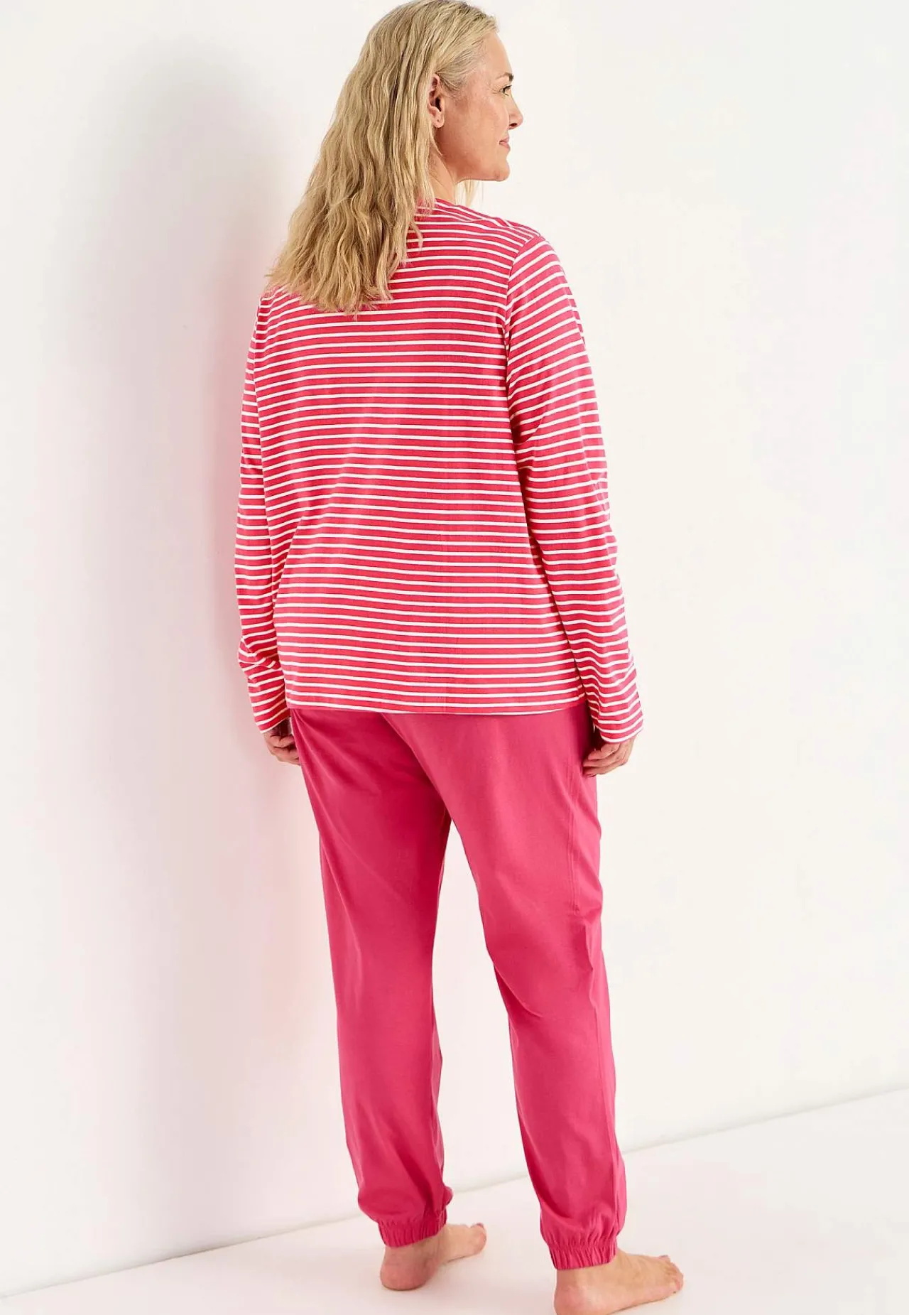 Undertøj|Nat- Og Hyggetøj-Cellbes of Sweden To-delt pyjamas Cerise / Stribet
