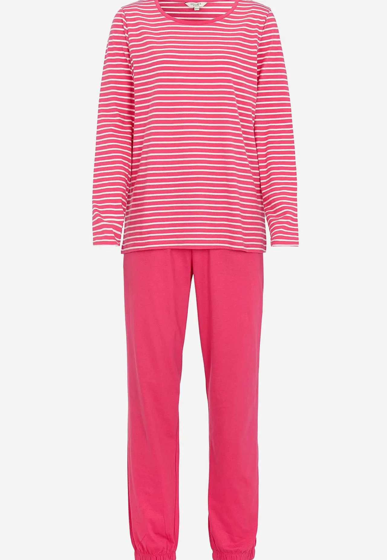 Undertøj|Nat- Og Hyggetøj-Cellbes of Sweden To-delt pyjamas Cerise / Stribet