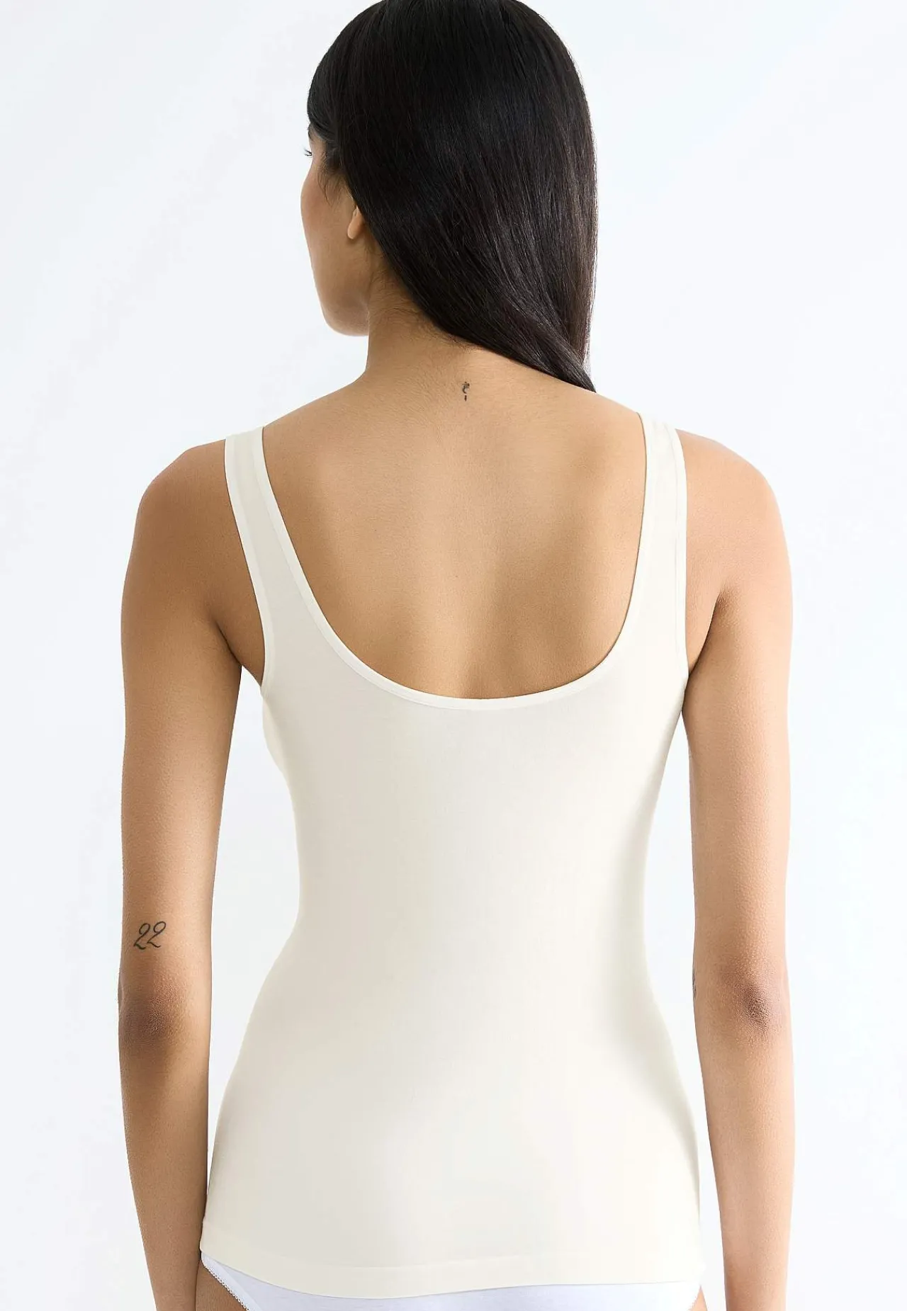 Tanktoppe|Toppe Og Tanktoppe-Sloggi Top i superblød modal GO Sense Tank Top Hvid
