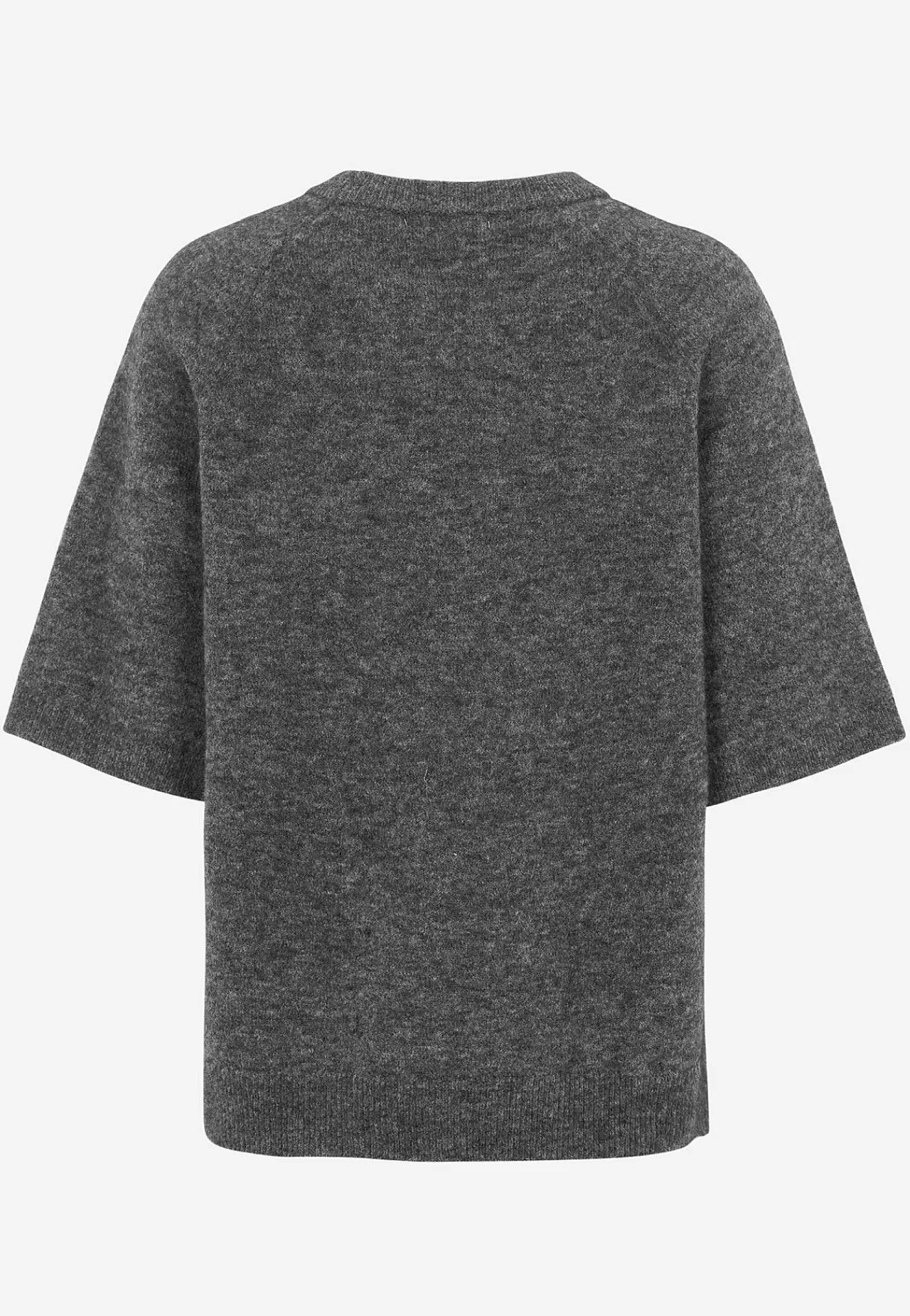 Premium|Premium-Cellbes of Sweden Top Premium i mohair- og uldblanding Mørk gråmeleret