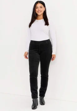 Manchester|Treggings-Cellbes of Sweden Treggings i kraftig fløjl Sort