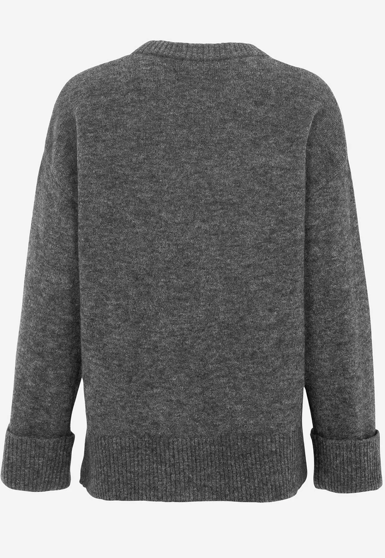 Trøjer|Striktrøjer-Cellbes of Sweden Trøje Premium i mohair- og uldblanding Mørk gråmeleret