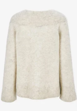 Trøjer|Striktrøjer-Cellbes of Sweden Trøje Premium i mohair- og uldblanding Gråbeige / Meleret
