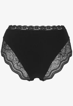 Undertøj|Flerpak Undertøj-Cellbes of Sweden Trusse i bomuld med blondekant 3-pack Sort