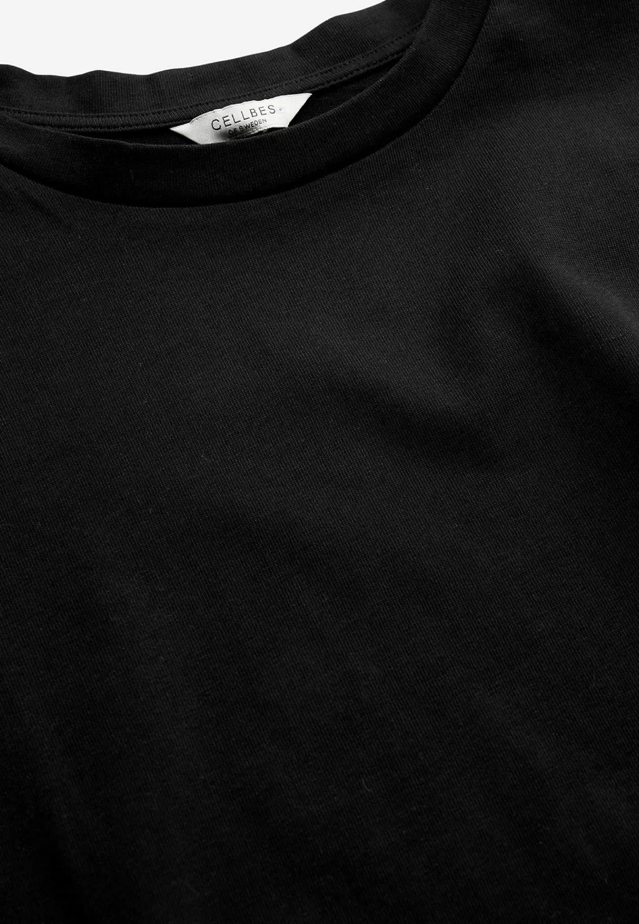 Toppe|T-Shirts-Cellbes of Sweden T-shirt i kraftig bomuldsjersey Sort