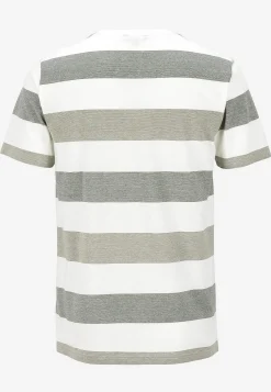 T-Shirts-Cellbes of Sweden T-shirt med brede striber Grøn / Stribet