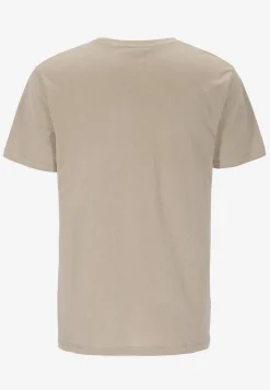 T-Shirts-Cellbes of Sweden T-shirt med en bred stribe Mørk beige