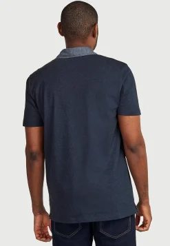 T-Shirts|Poloskjorter- T-shirt med krave Marine