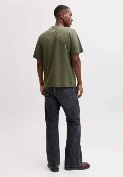 T-Shirts-JACK & JONES T-shirt med tryk Olivengrøn