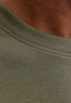 T-Shirts-JACK & JONES T-shirt med tryk Olivengrøn