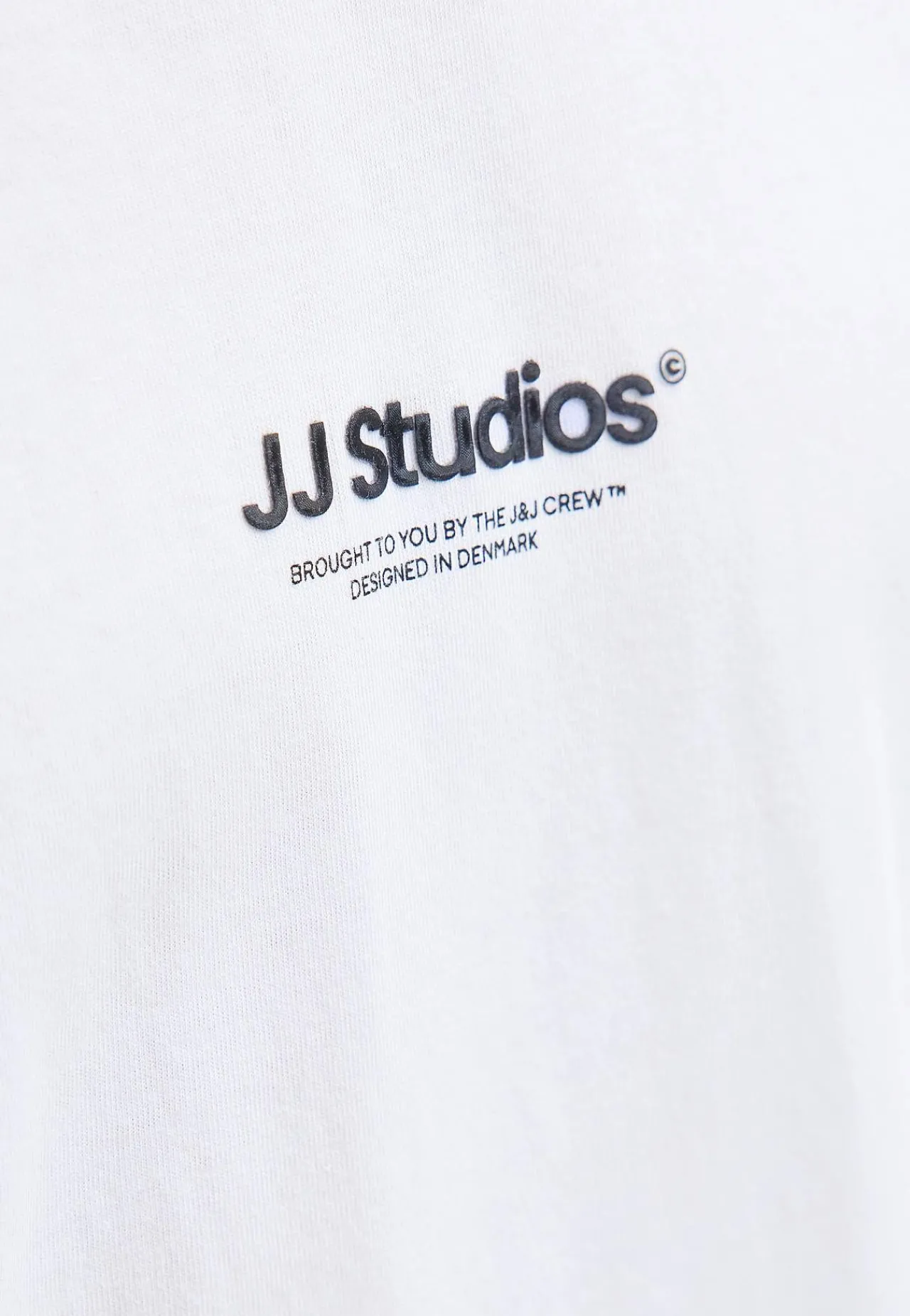 T-Shirts-JACK & JONES PLUS T-shirt med tryk ved fronten Hvid