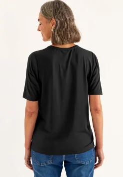 Premium|Premium- T-shirt Premium i modal Sort