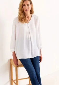 3/4 Ærmet-Cellbes of Sweden Tunika med crepe kvalitet Offwhite